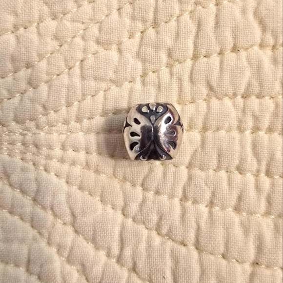 Authentic Pandora Majestic Butterfly Silver Charm, RETIRED - Picture 1 of 4